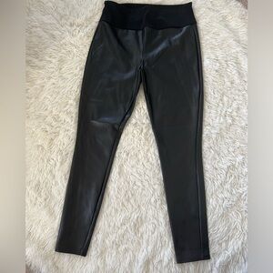 Spanx Assets Faux Leather Leggings - size 1X